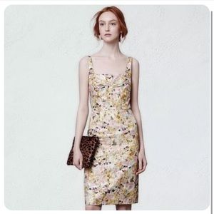 GUC Anthropologie Aurelian Brocade Floral Shimmer Dress